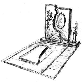 Рисунки памятников карандашом на могилу в Москве | Памятник, Рисунки ...