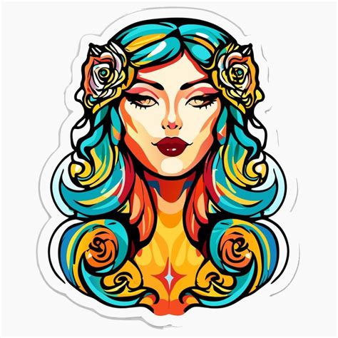 Premium Vector Beautiful Princess Woman Hand Drawn Cartoon Sticker