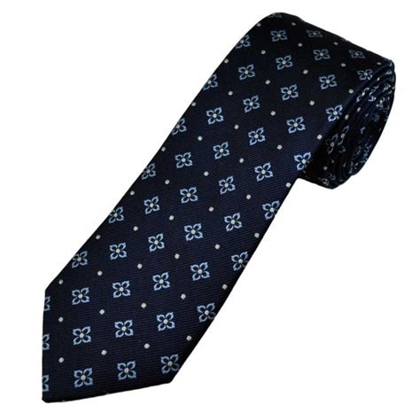 Tresanti Celeste Navy Blue Light Blue Silver Flower Polka Dot