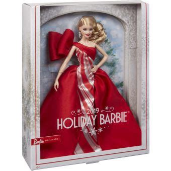 Poupée Barbie Noël Blonde Poupée fnac Belgique