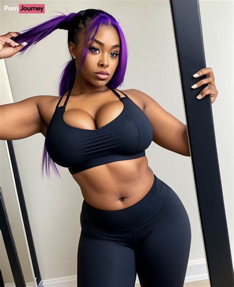 AI Black Babe Sports Bra 3 Pic Sex