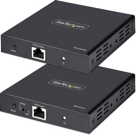 Amazon.com: StarTech.com 4K HDMI Extender Over CAT5/CAT6 Cable, 4K 60Hz HDR Video Extender Up to