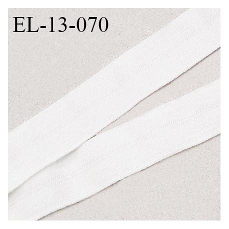 Elastique lingerie 13 mm haut de gamme pré plié couleur naturel ou milk fabriqué pour une grande