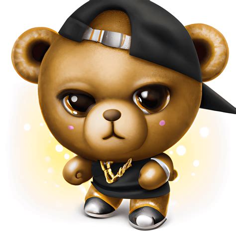 Cute Hip Hop Teddy Bear Graphic Creative Fabrica