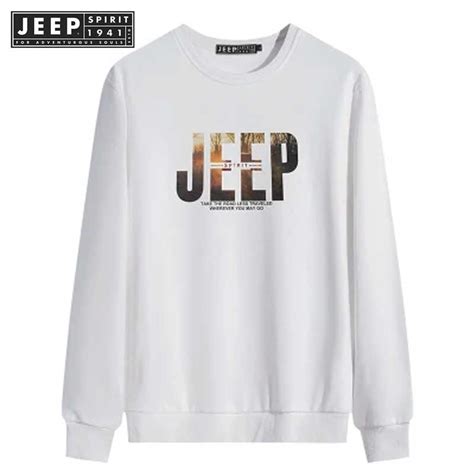 Jeep Spirit 1941 Estd เสื้อกันหนาวแขนยาว คอกลม สไตล์สปอร์ต สําหรับผู้ชาย Shopee Thailand