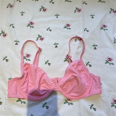 Pink Misguided Bikini Top Size Depop