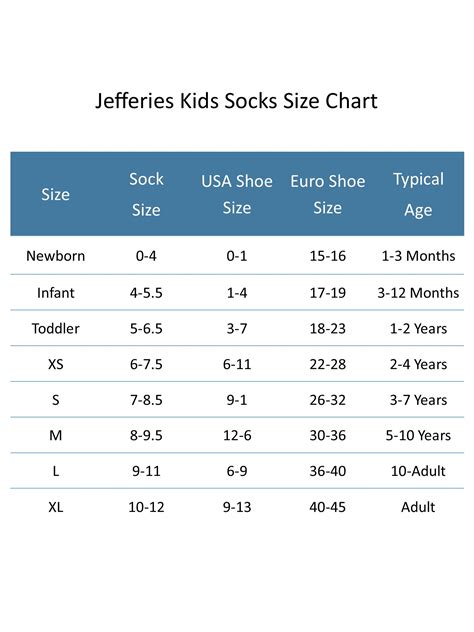 Socks Size Chart Australia at Richard Doolittle blog