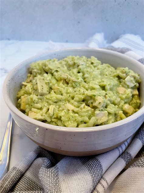 Chicken Pesto Risotto Return To The Kitchen Meal