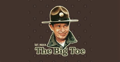 Sgt. Hulka: The Big Toe - Stripes - Sticker | TeePublic