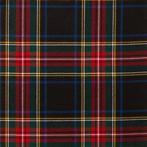 Stewart Black Modern Lightweight Tartan Fabric Artofit