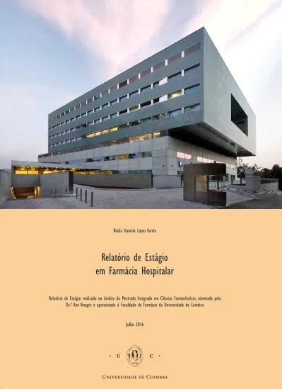 Estagio Em Farmacia Hospitalar - Relatório de estágio em farmácia hospitalar