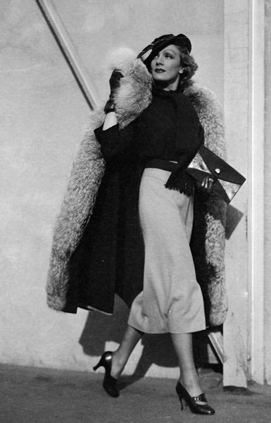 Style Icon Marlene Dietrich Style Silhouette Trend Vintage