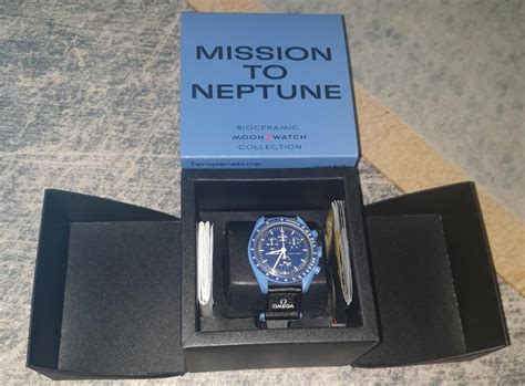 SWATCH OMEGA MOONSWATCH "NEPTUNE", Men's Fashion, Watches & Accessories ...