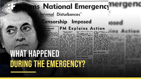 On This Day In 1975 Indira Gandhi Imposed The Emergency Youtube