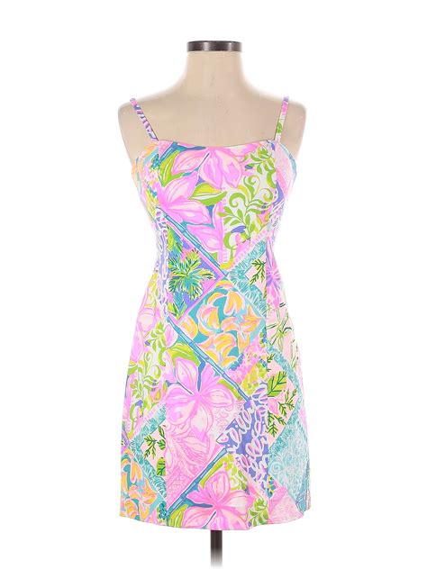 Lilly Pulitzer Multi Color Pink Casual Dress Size 0 70 Off Thredup