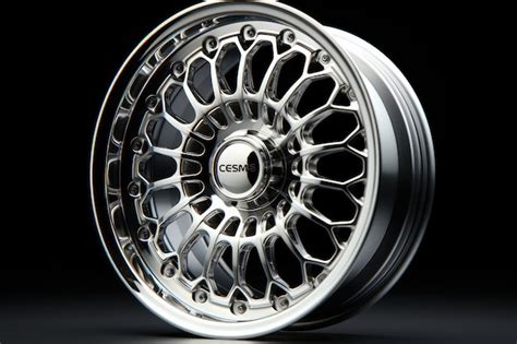 Premium Ai Image Chrome Car Rims