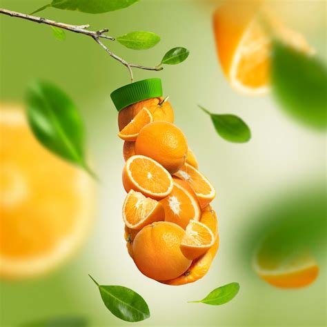 Free Photo Squeezed Natural Juices Collage