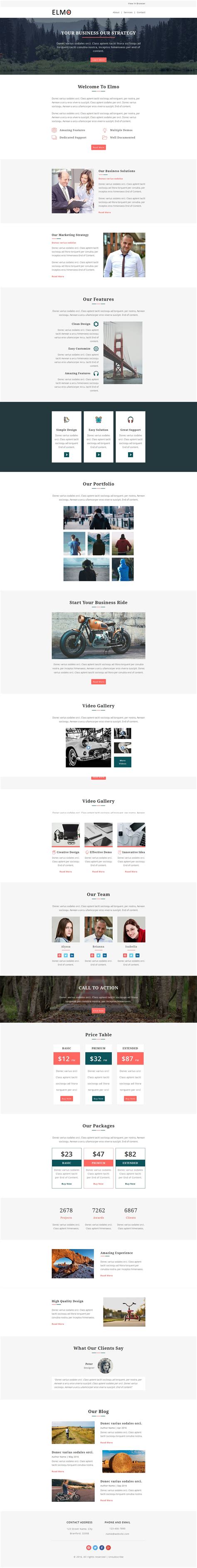 Elmo - Multipurpose Responsive Email Template + Stampready Builder by