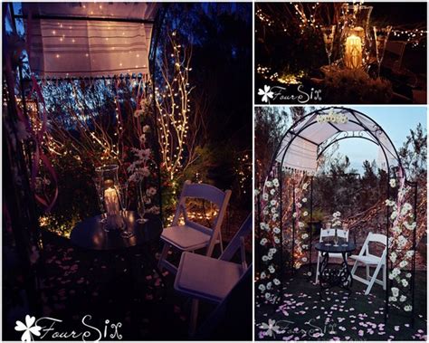 floating wedding flowers romantic outdoor wedding