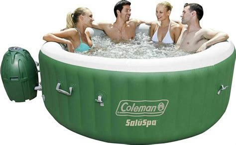 Coleman X Saluspa Inflatable Hot Tub W Massage Person Green White For Sale From