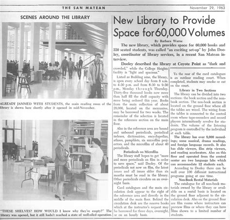 1963 San Matean3 | College of San Mateo Library History Proj… | CSM ...