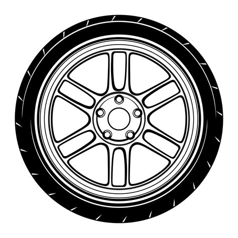 car wheel illustration  conceptual design  vector art  vecteezy