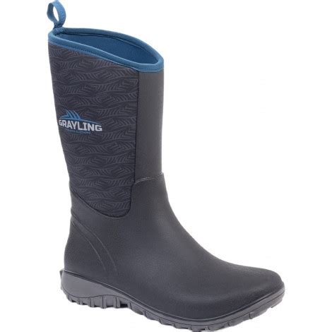 Женские рыбацкие сапоги Novatex GRAYLING Sirena(Сирена), cерый/синий