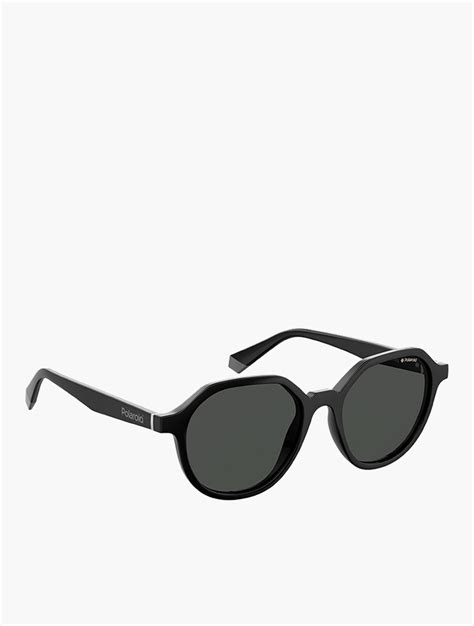 Myrunway Shop Polaroid Grey Polarized Round Sunglasses For Women