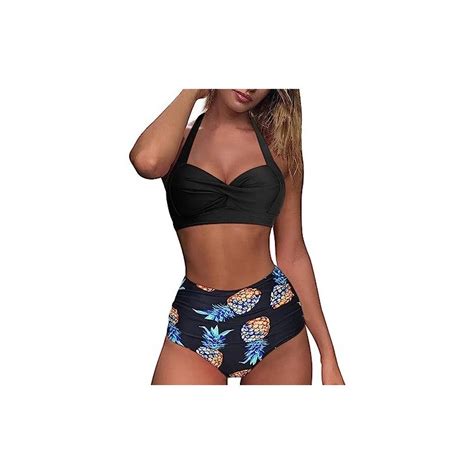Liangtuohai Bikini A Vita Alta Con Stampa Digitale Sexy Da Donna Ciabatte Ergonomiche Stileo It