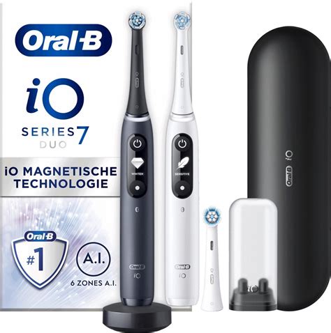 Oral B Oral B IO Series 7 Elektrische Tandenborstels Zwart En Wit Duo