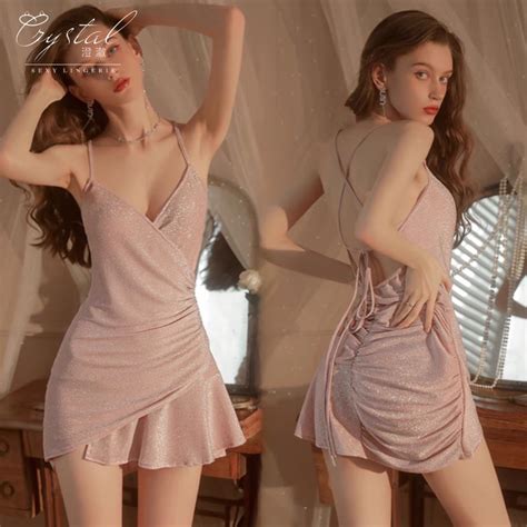 Jual Crystal Lingerie Dress Babydoll Gilter Baju Sexy Lingerie Wanita Shopee Indonesia