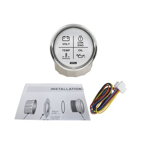 Kus Mm Waterdichte Led Motor Alarm Gauge Meter Grandado