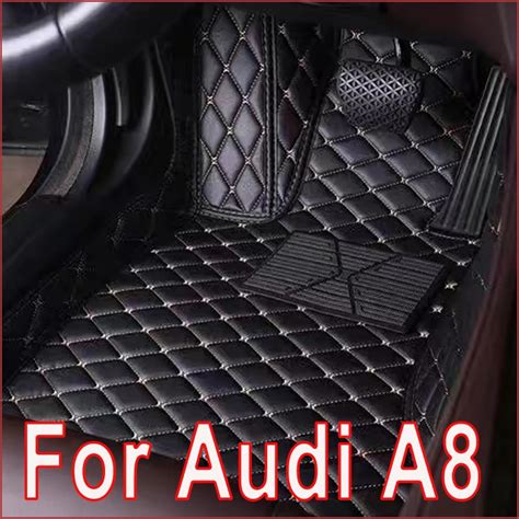 Auto Fu Matten F R Audi A8 D3 4E 2006 2010 Teppich Luxus Leder Matte