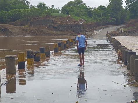 Due To Heavy Rains In The Uplands The Water Level Of Purna River