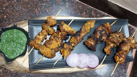 চিকেন টিক্কা কাবাব Chicken Tikka Kabab Easy Kabab Recipe Tandoori Chicken Tikka At Home