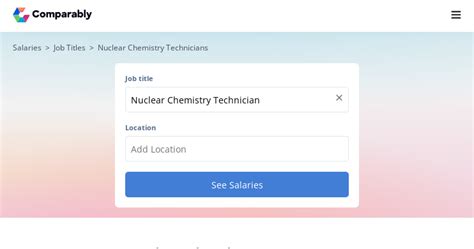 Nuclear Chemistry Technician Salary - November 2023