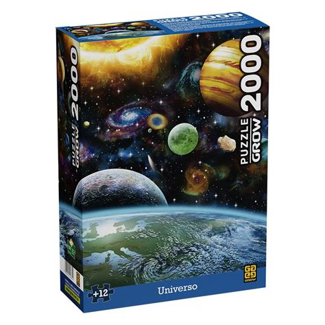 Quebra Cabeça 2000 - Quebra-Cabeça Universo 2000 Peças - Grow