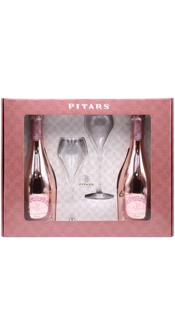 Pitars Prosecco Doc Rose Millesimato 2 Bottles 2 Glasses Orvino Wines