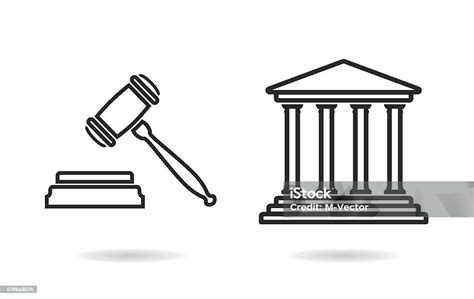 Court Vector Icon Stock Illustration Download Image Now Business