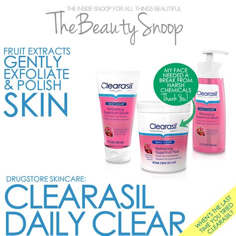 THE BEAUTY SNOOP: DRUG STORE SKINCARE: CLEARASIL DAILY CLEAR REVIEW