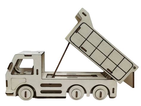 Сборная модель из дерева. Самосвал (Арт. СМ-4723-А4)