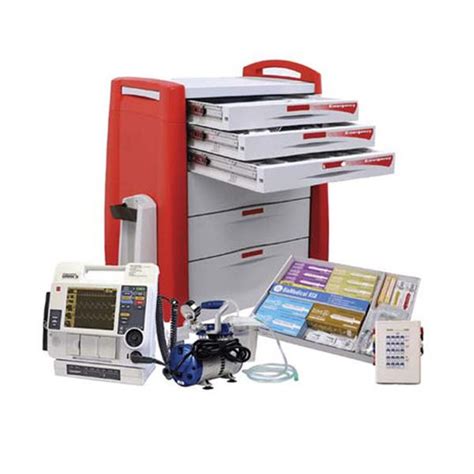 SimLabSolutions Loaded 6 Drawer Crash Cart Training Bundle | DiaMedical USA
