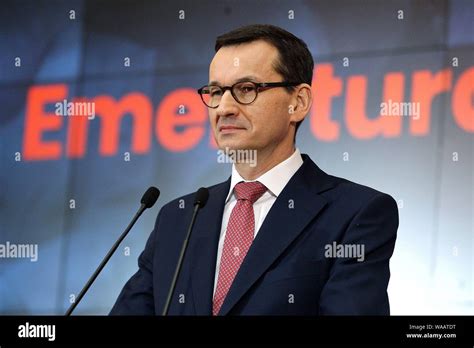 Warsaw Poland 07 03 2019 Pictured Prime Minister Of Poland Mateusz