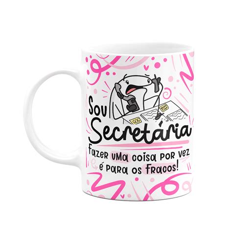 Caneca Flork Profissões Sou Secretária KaBuM