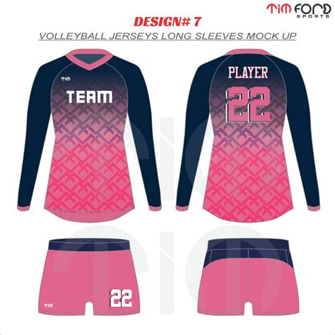 Sublimated Volleyball Uniform Designs Tim Ford Sports