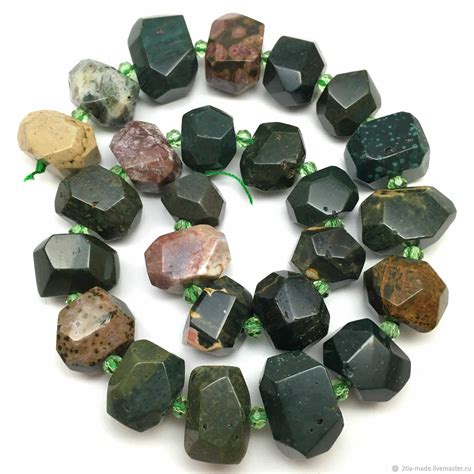 Океаническая яшма, бусины (полунити) – купить на Ярмарке Мастеров ...