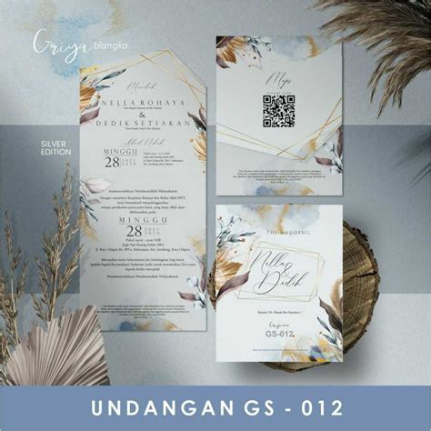 Jual Blangko Undangan Griya Silver Gs Free File Setting