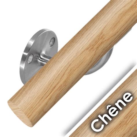 Kit Main Courante Bois Chêne Brut Pour Vos Rampes Descalier Intérieur