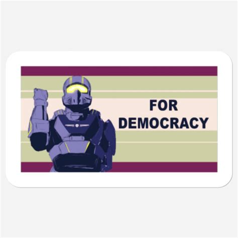 Helldivers For Democracy Stickers Sold By Bdaezetmillsaps Sku