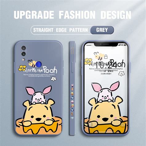 Capa De Celular Macia Para Xiaomi Redmi Note 7 8 Pro New Cartoon Winnie Pooh Bear Pattern Estojo